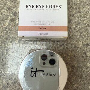 IT COSMETICS Bye Bye Pores SEALED Tinted Skin-Blurring Finishing Powder Med NEW